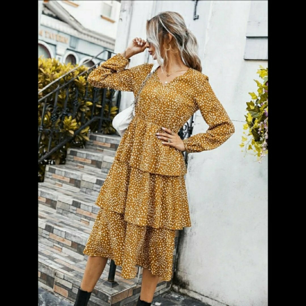 NWT Ruffle Dress - Picture 3 of 8